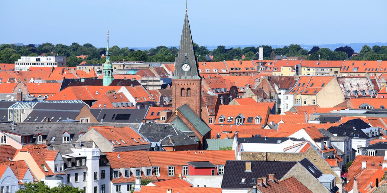 View over Aalborg