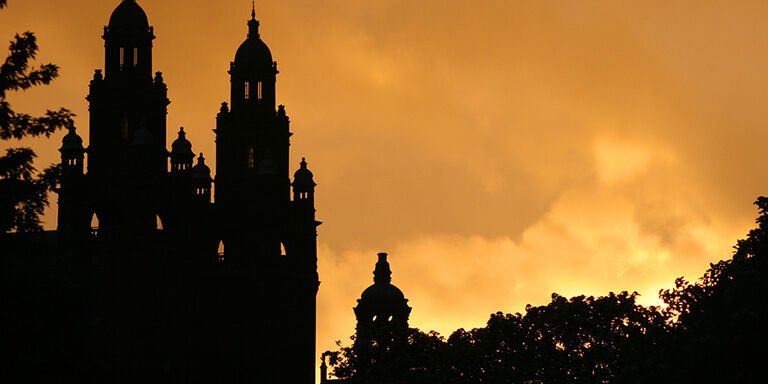 Silhouette of the Baroque towers