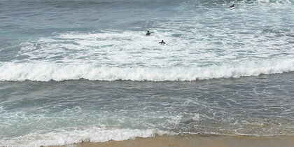 The water at Shelly Beach is pleasantly warm