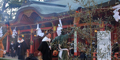 The Setsubun festival in Japan