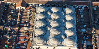 Overhead view of the Grand Bazaar