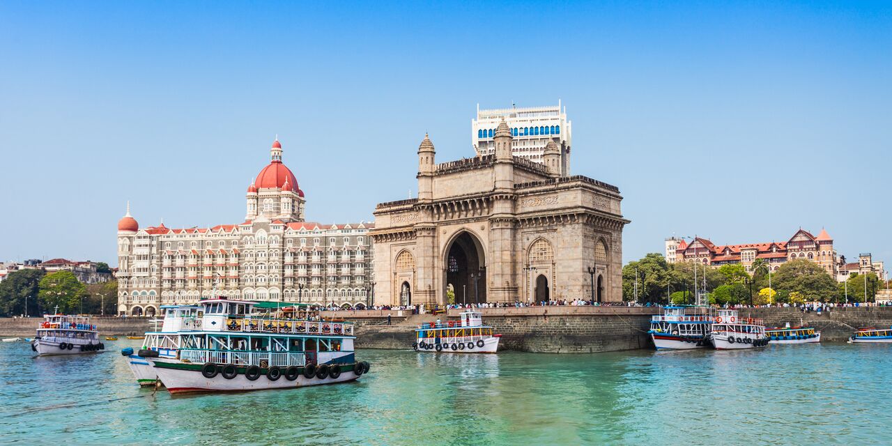 The Gateway of India seen from the water