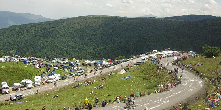 La montée vers le Plateau de Beille