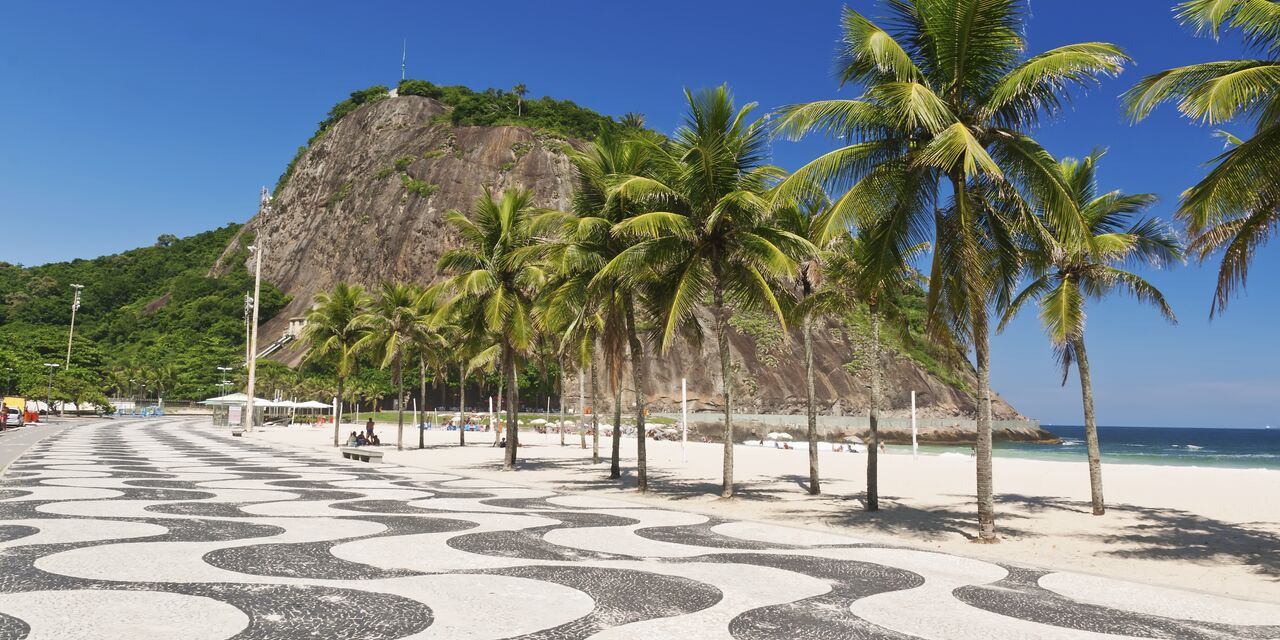 La célèbre plage de Copacabana