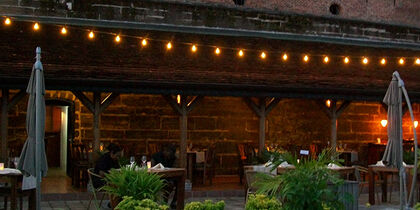 Dinner with a view of the river