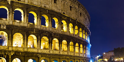 Geweldig uitzicht op het Colosseum