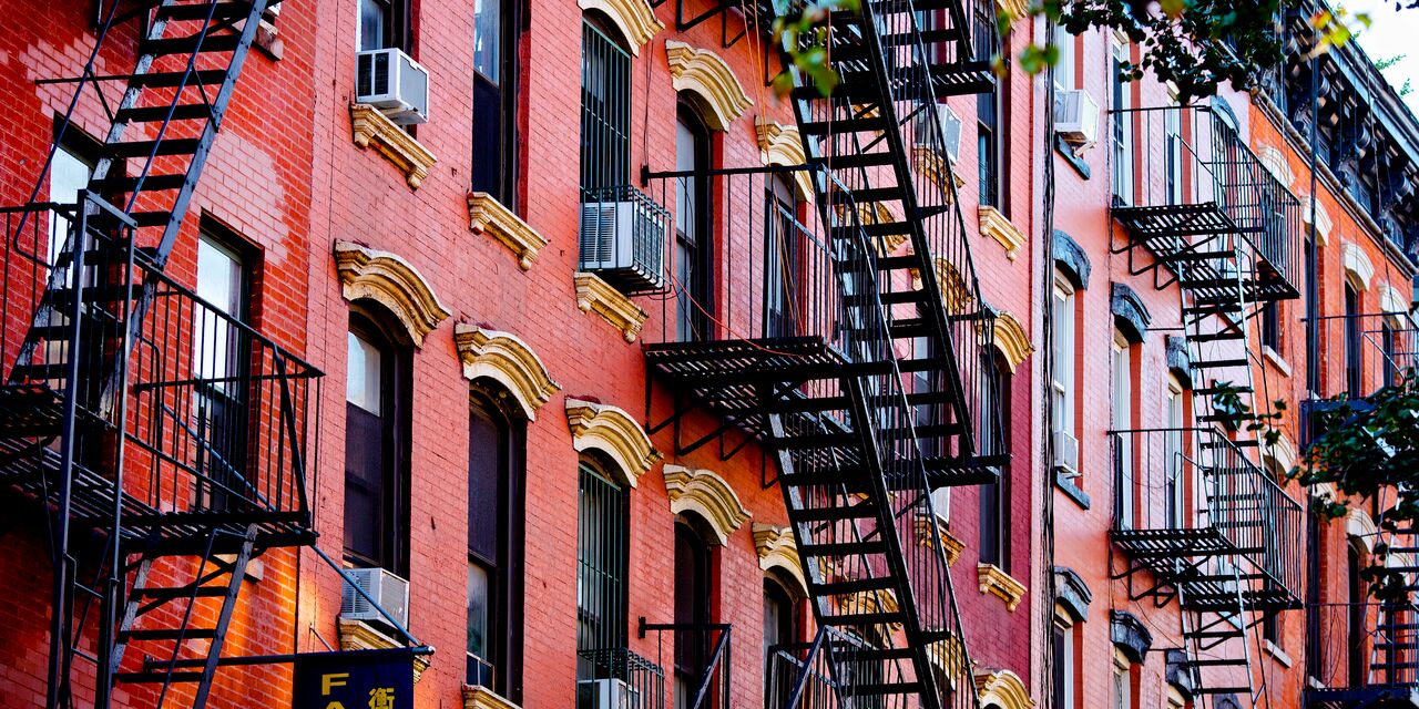 Escaleras de incendios típicas de Nueva York