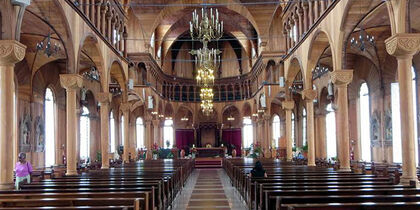 The beautiful church interior