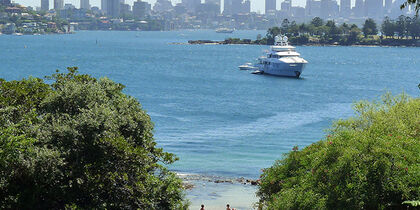 Sydney panorama view from Milk Beach