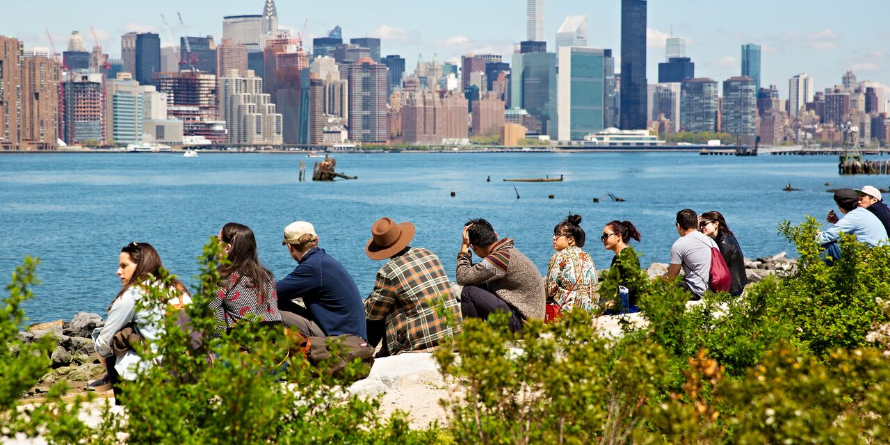 Vista del horizonte desde Brooklyn