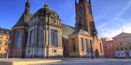 La iglesia de la cripta real: Riddarholmskyrkan