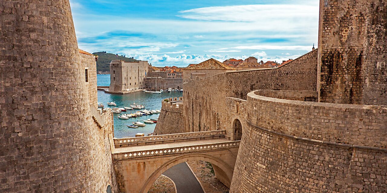 Dubrovnik’s thick city walls