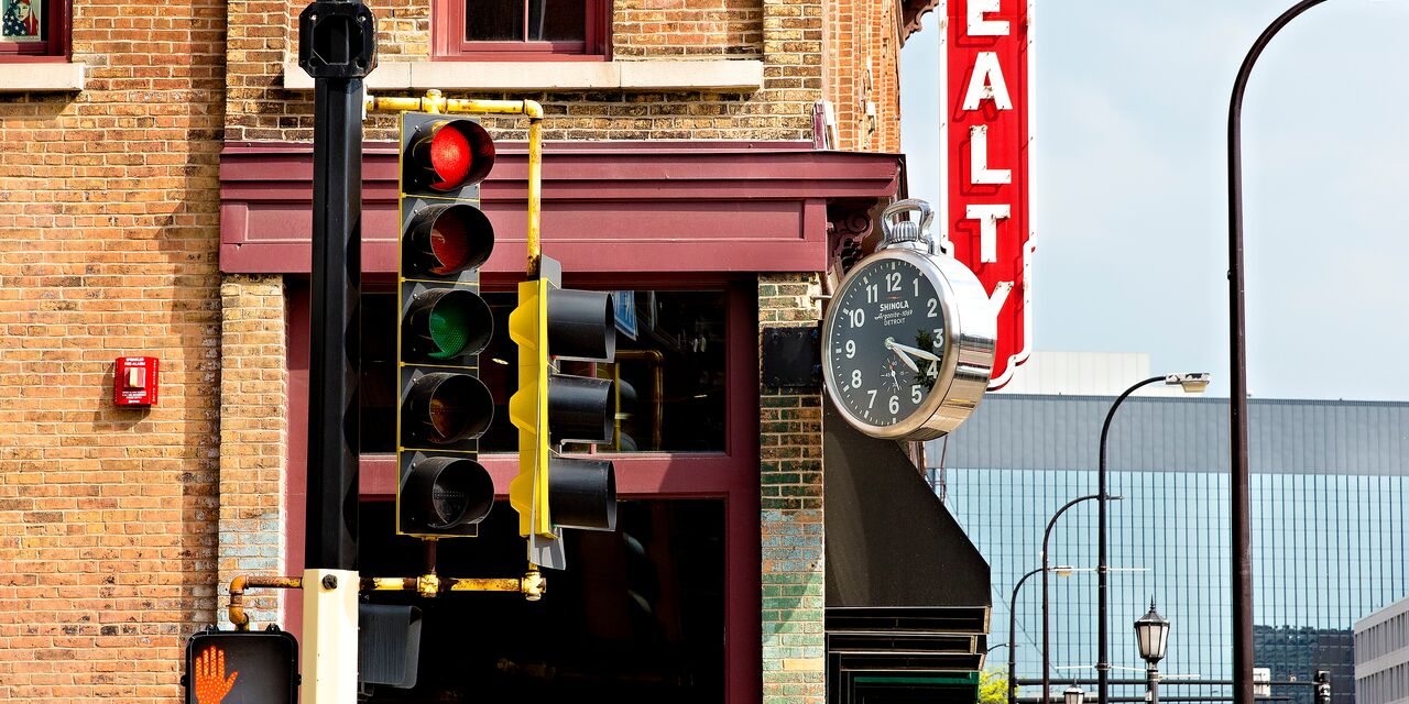 Brick buildings in the North Loop