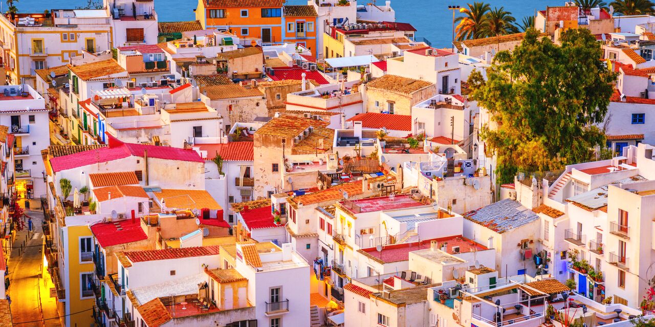 Colourful Ibiza Town