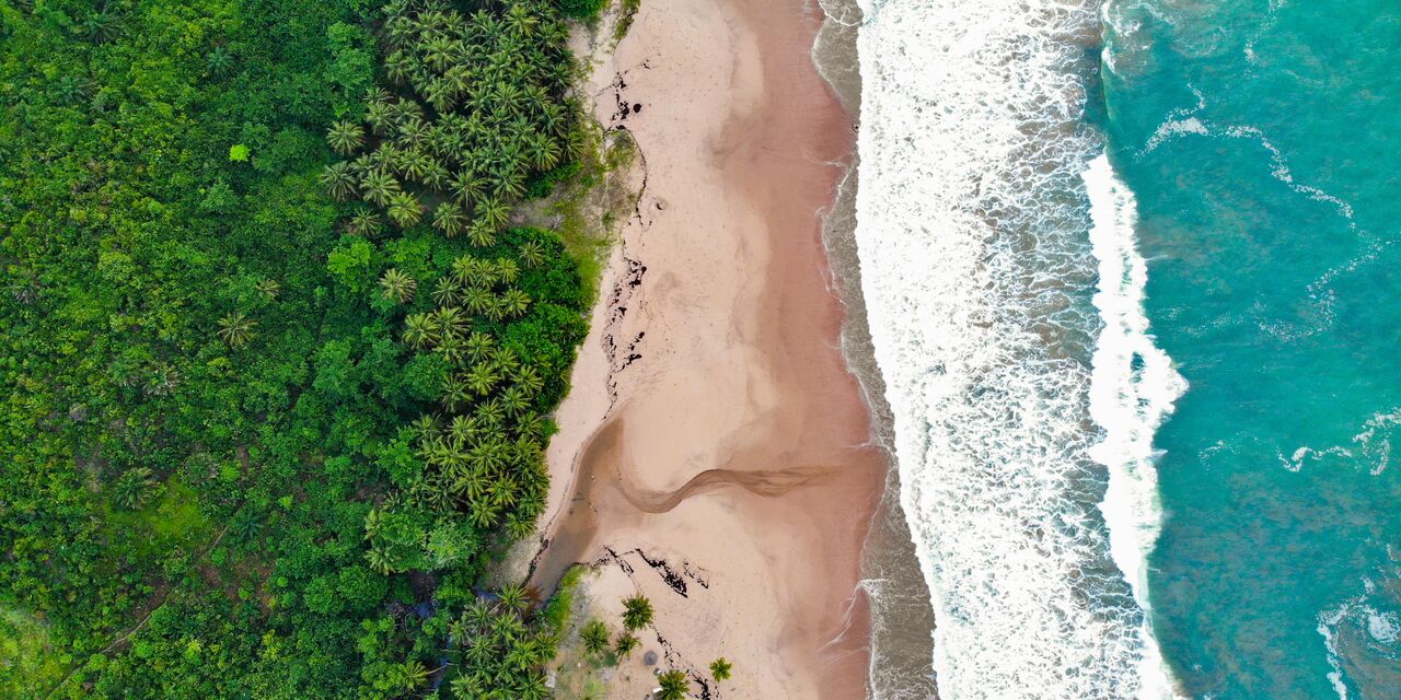 Ghana’s green coastline