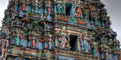 Le temple Sri Kandaswamy à Jalan Scott