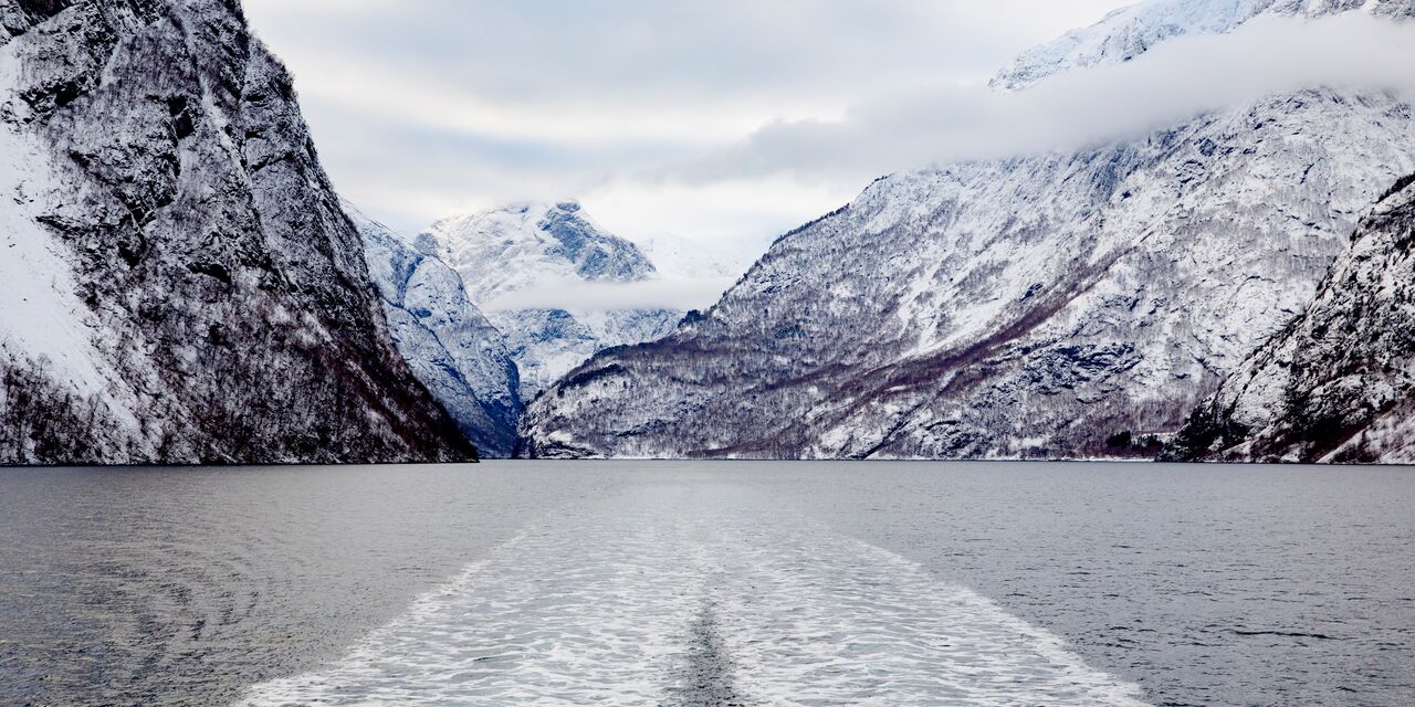 Eine Bootsfahrt im Naerøyfjord