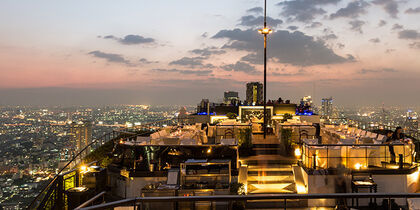 Le toit-terrasse du restaurant Vertigo