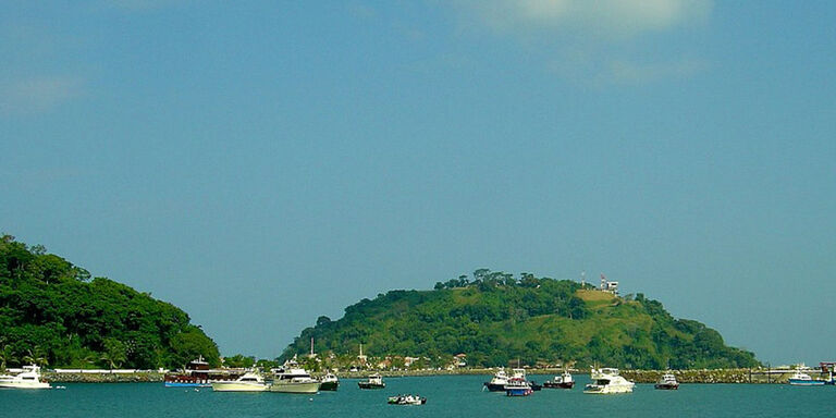 Uitzicht vanaf Amador Causeway