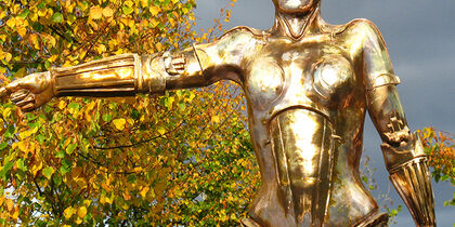 Personage uit Metropolis in Filmpark Babelsberg