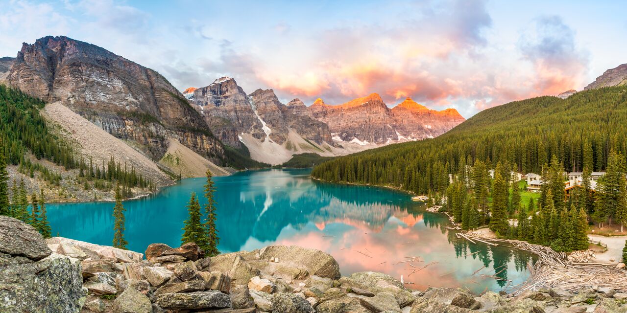 Lago Moraine en el Parque Nacional Banff