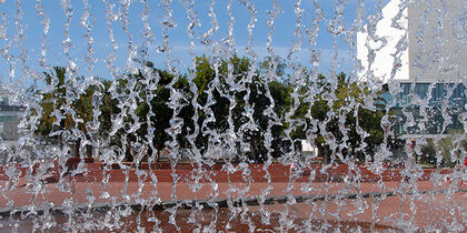 Waterval in de Jardins d’Água