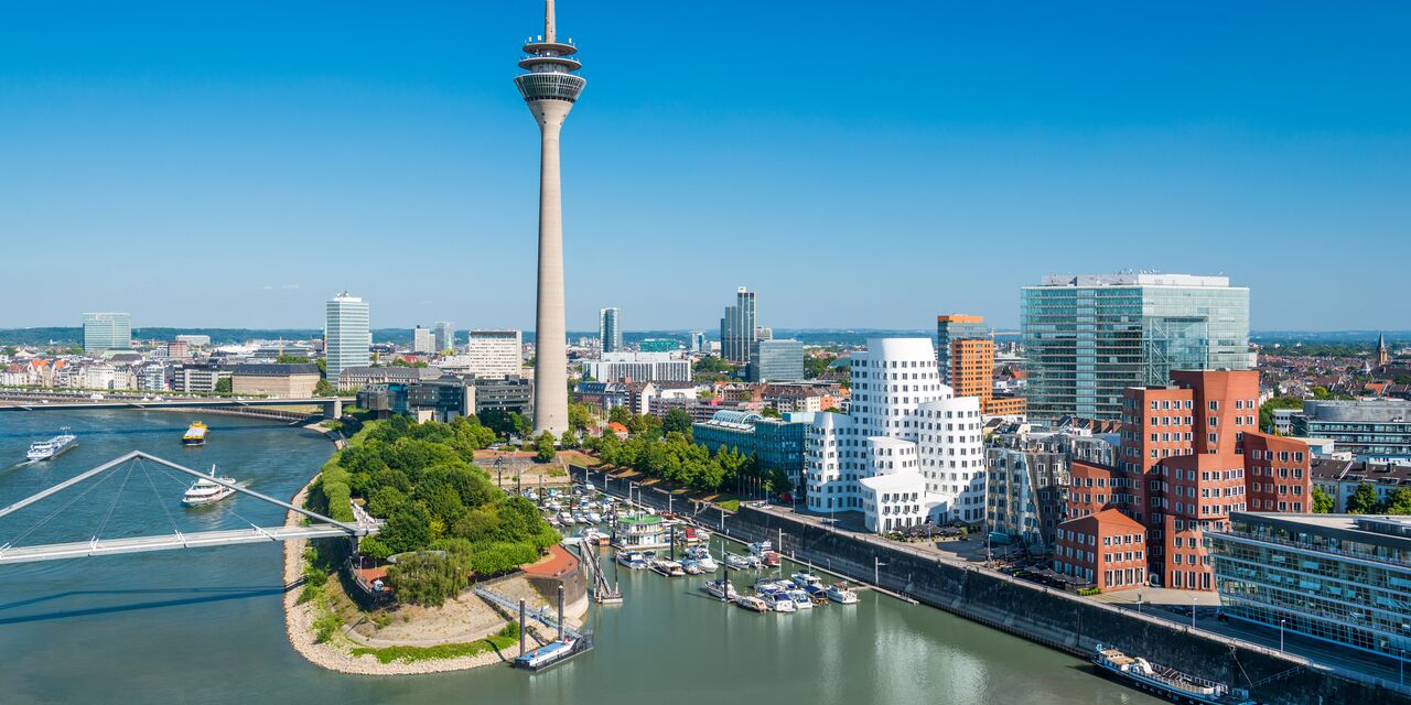 El perfil urbano de Düsseldorf