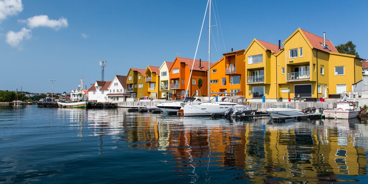 Colourful houses in Stavanger