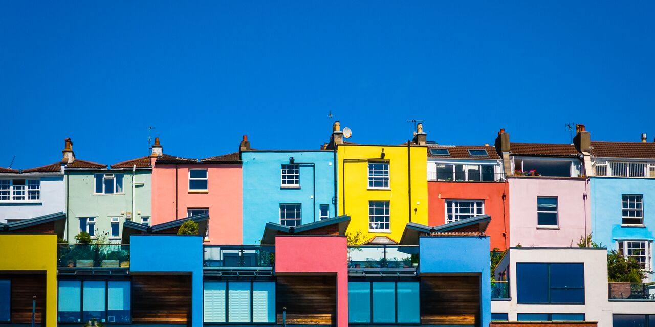 Casas de colores en Bristol