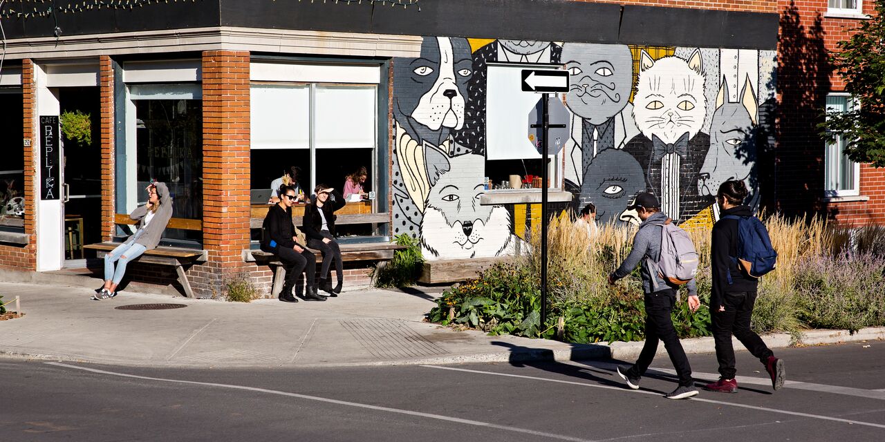 Streets in Le Plateau