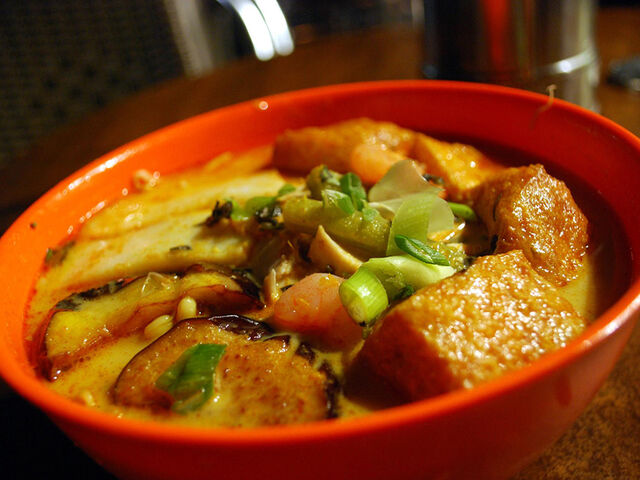 Curry laksa is the specialty dish at Madras Lane