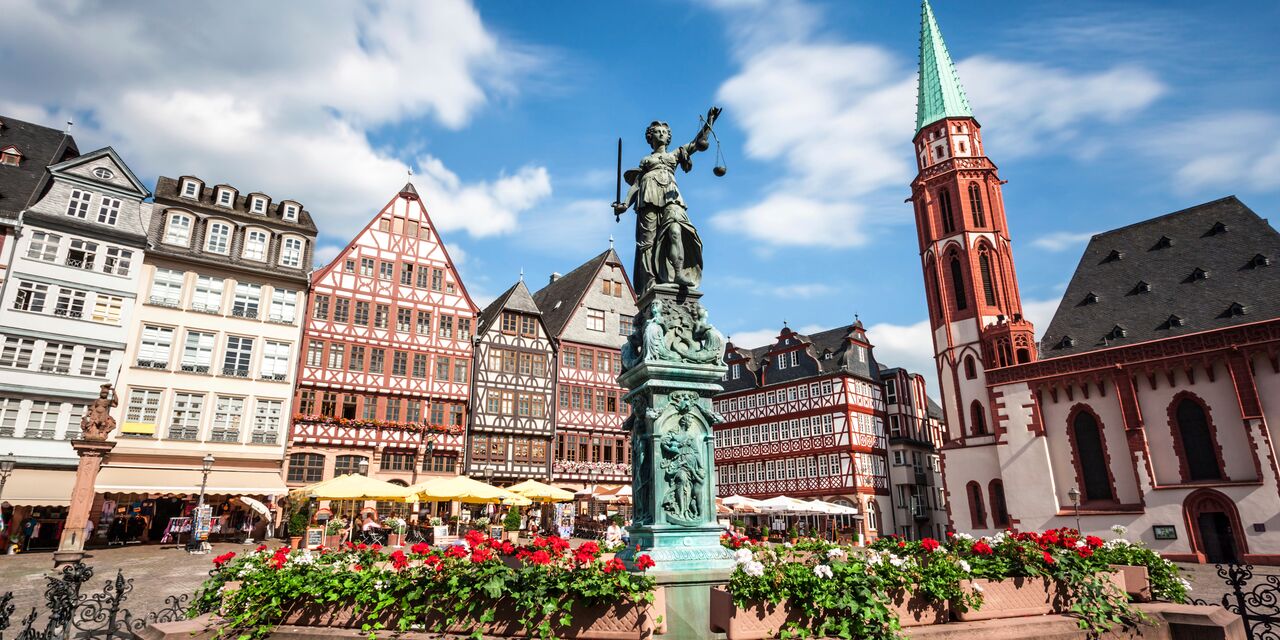 Römerberg, la plaza del ayuntamiento de Fráncfort