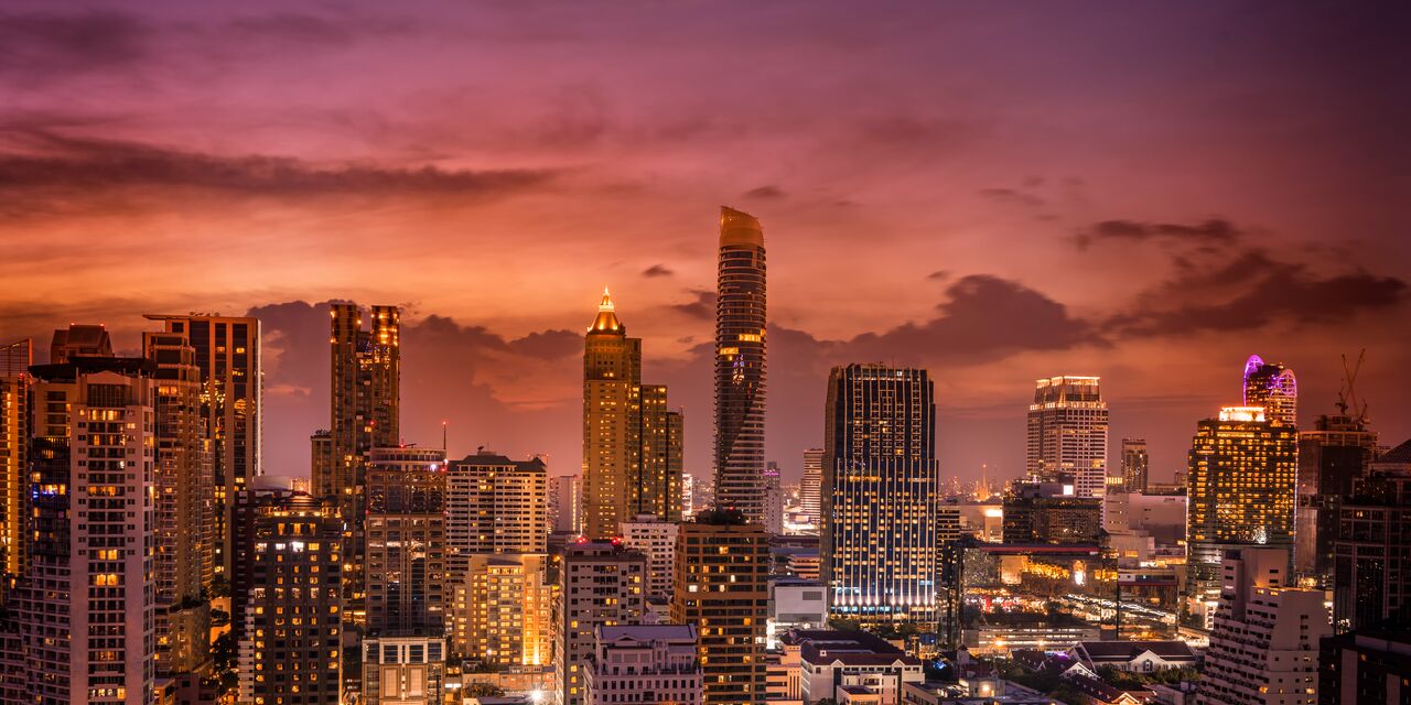 The Johannesburg skyline