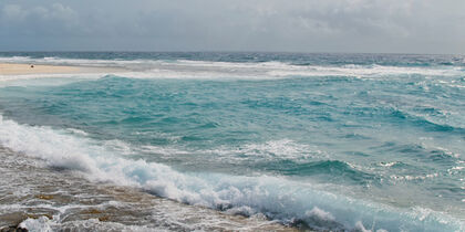 The rugged surf at Boca