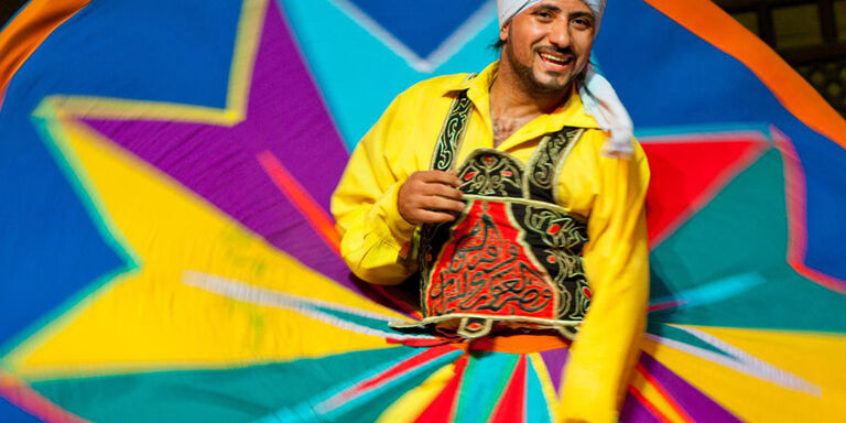 Tannoura show bij Wekalet El-Ghoury