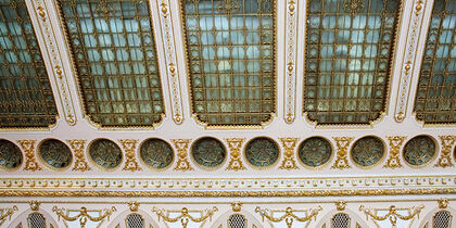 Richly decorated ceiling