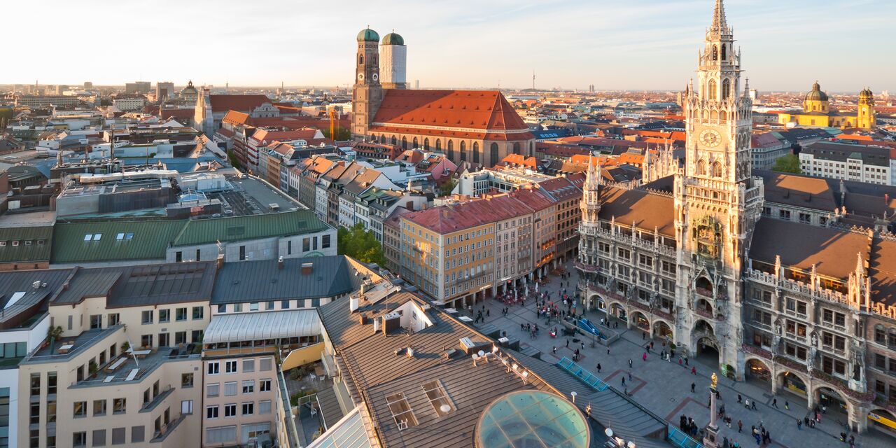 Vista su Marienplatz