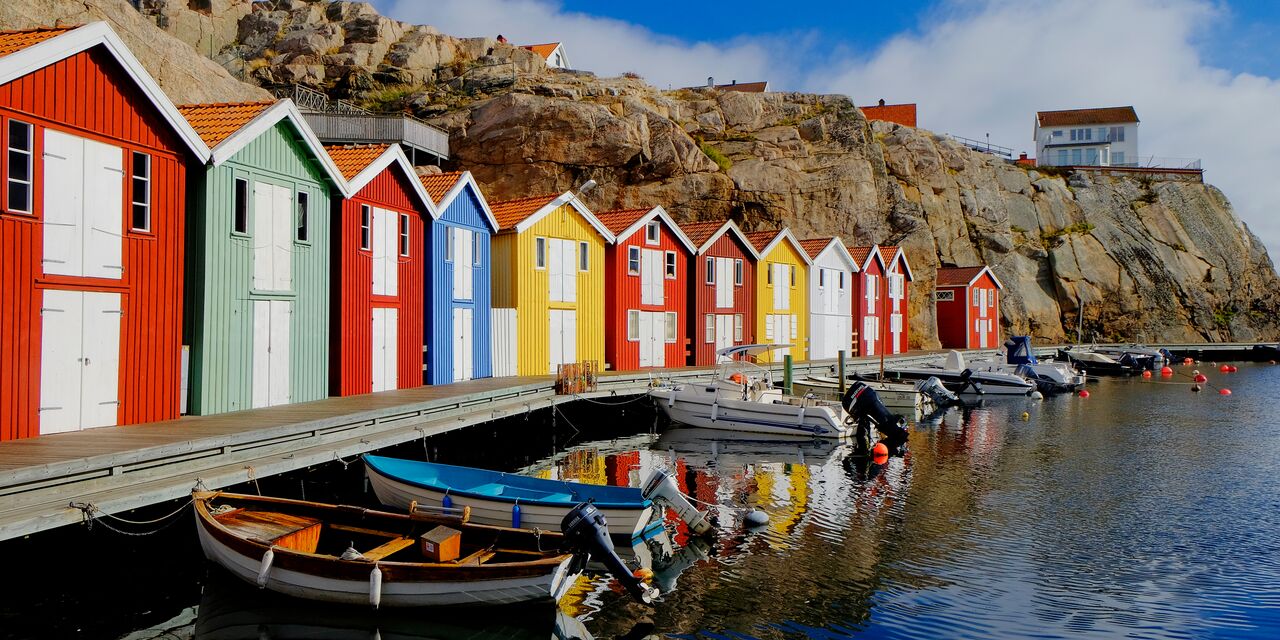 Fisherman’s houses in Smögen old harbour