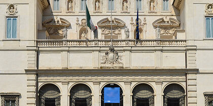 La impresionante fachada de Galleria Borghese