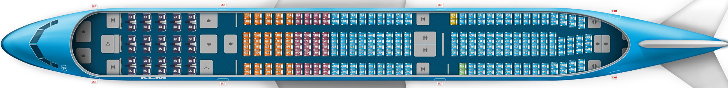 A330 300 Klm Seat Map