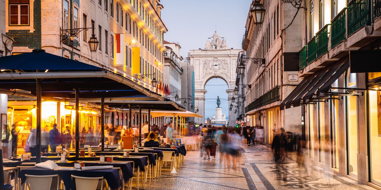 Rua Augusta in the Baixa district