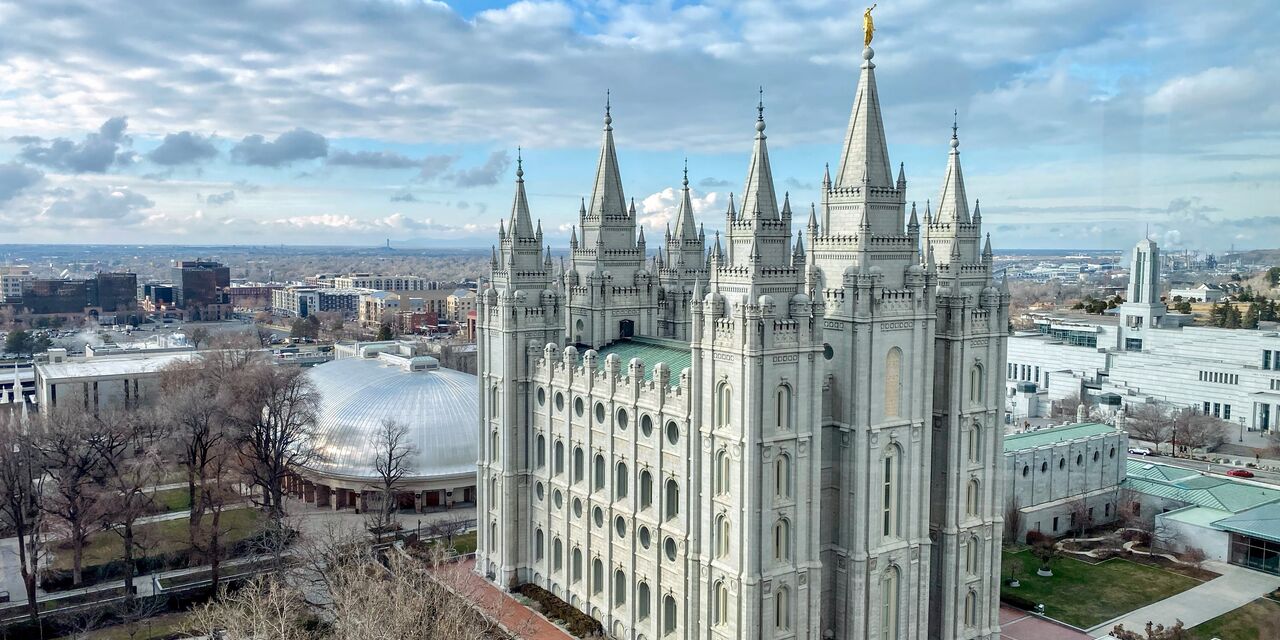 La Manzana del Templo con el Templo de Salt Lake