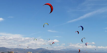 A paradise for kite surfers