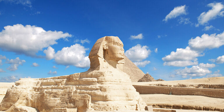 The Sphinx was carved from one rock