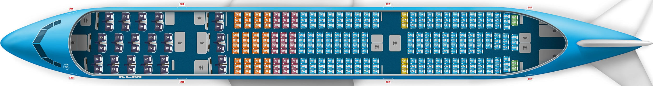 Boeing 777 200 Seat Map Klm | Bruin Blog