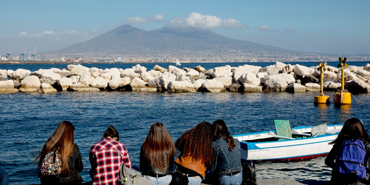 Uitzicht op de Vesuvius