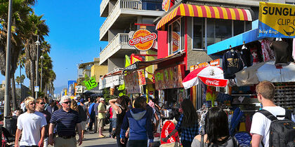 Shops along the boardwalk