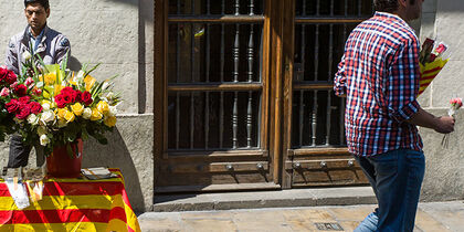 Red roses for Sant Jordi