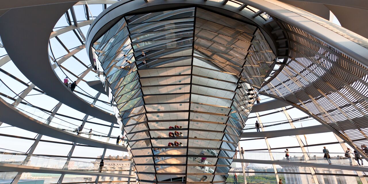 The interior of the Reichstag