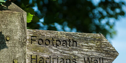 Walking along Hadrian’s Wall